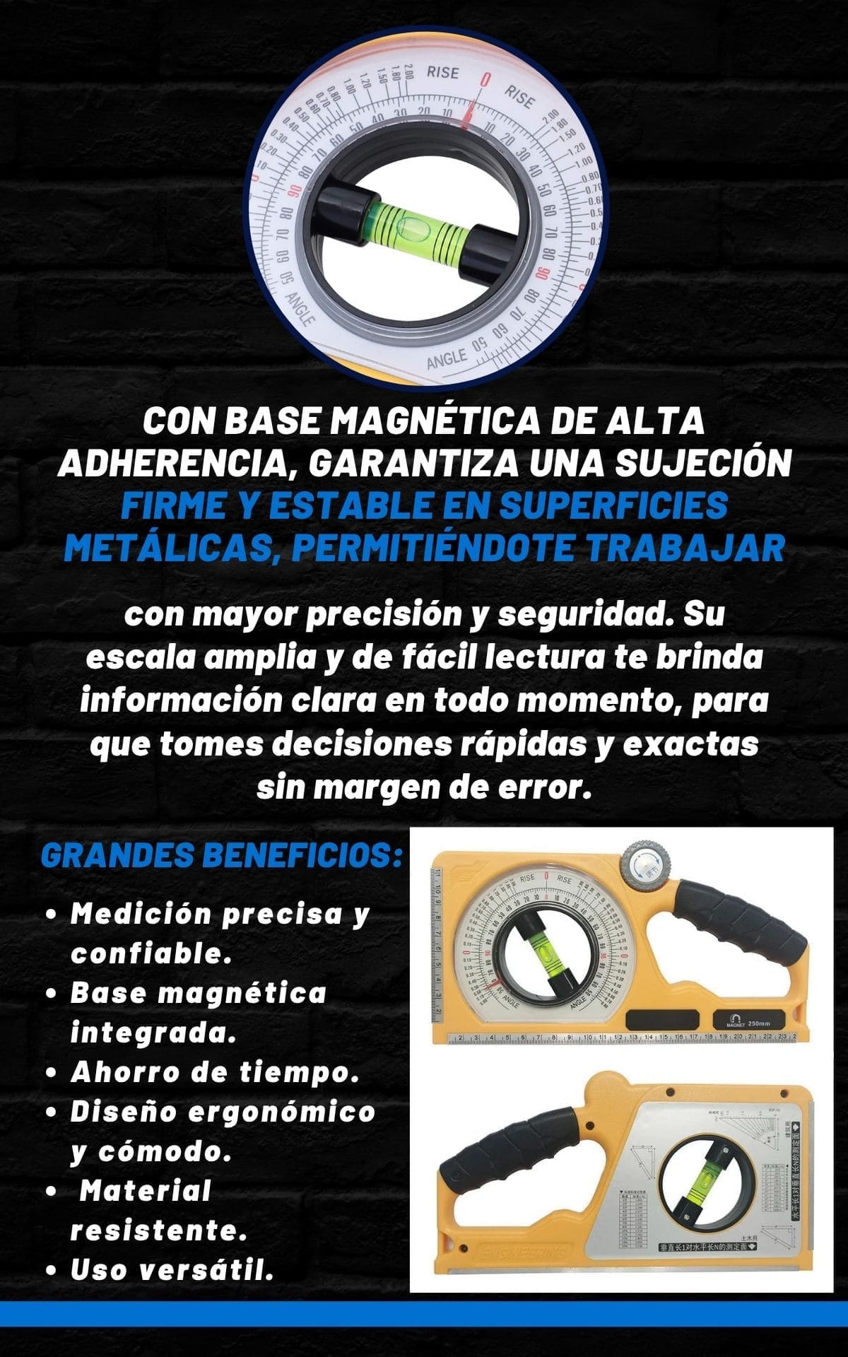 NUEVO NIVELADOR DE ANGULO MAGNETICO