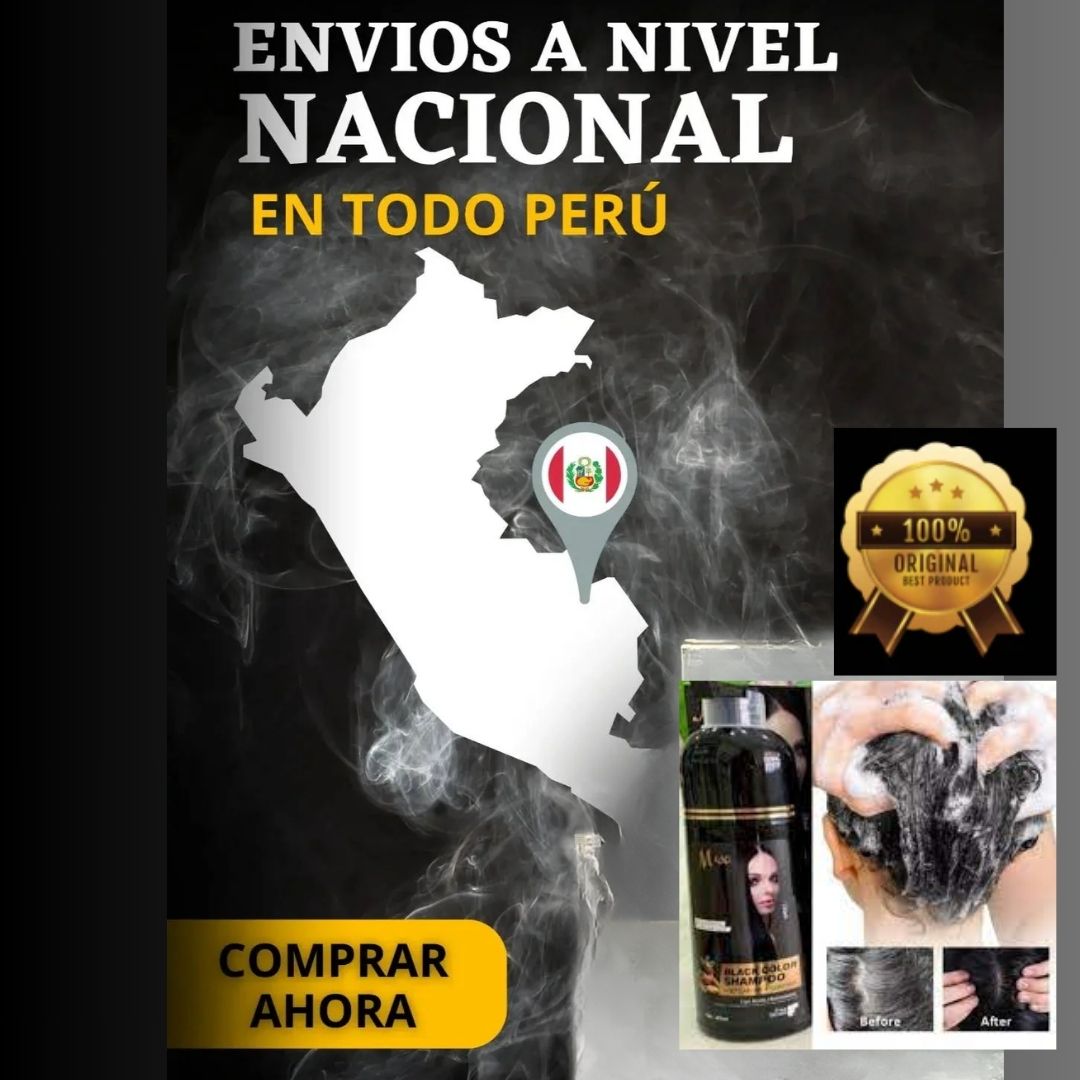 SHAMPOO NATURAL CUBRE CANAS (500 ML) Sin Amoniaco