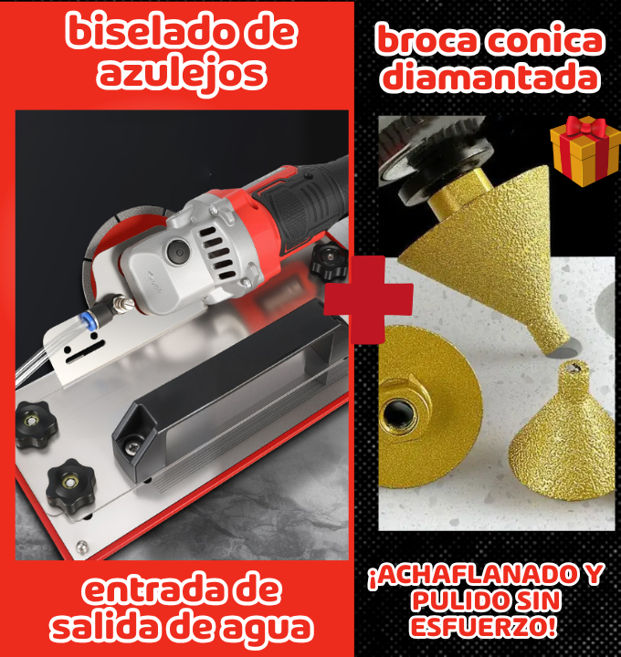 Adaptador PRO de 45° para Amoladora con Sistema de Agua – Corte Biselado Preciso y Refrigerado