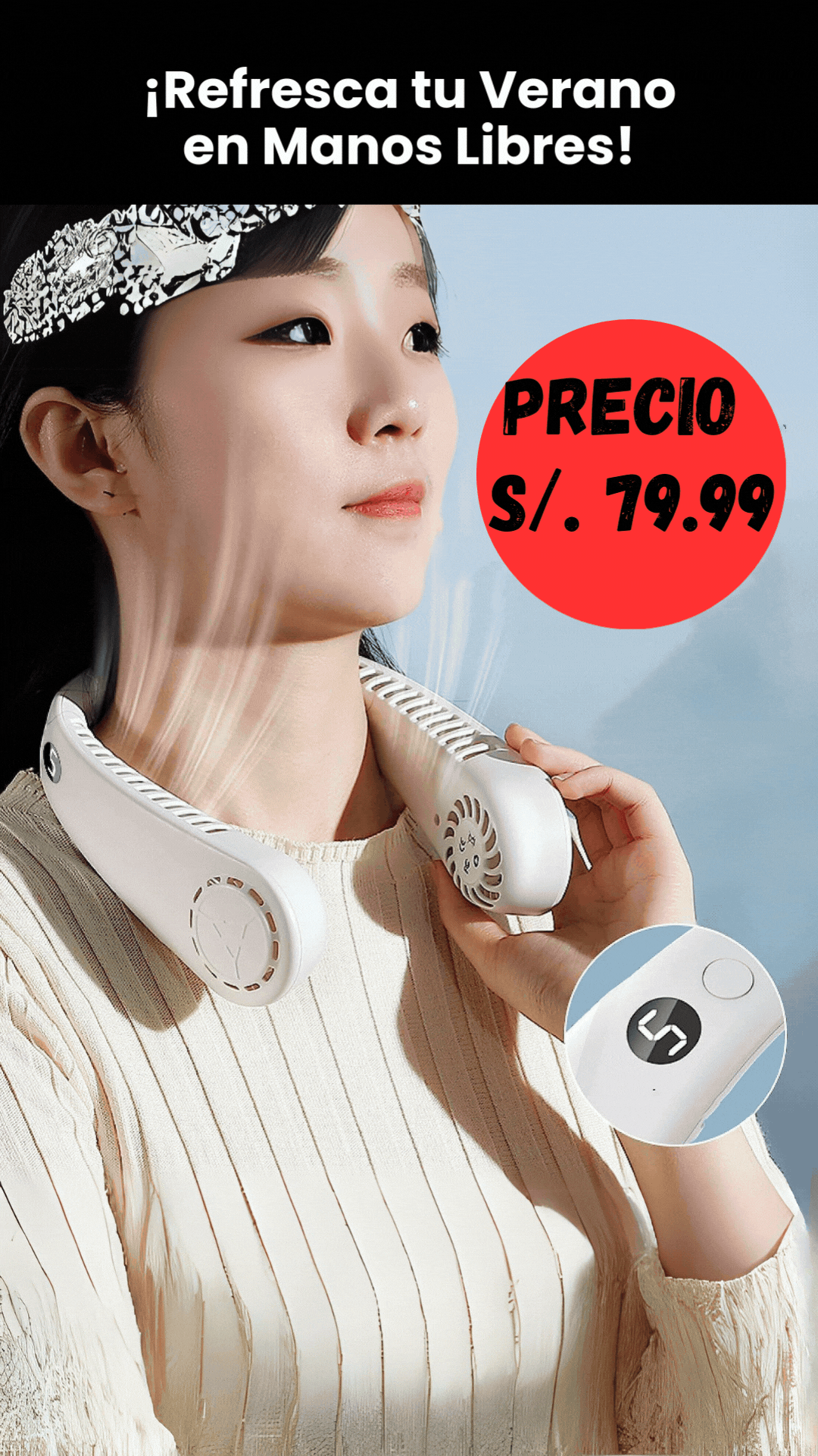 NUEVO VENTILADOR DE CUELLO PORTATIL 2025  PRO