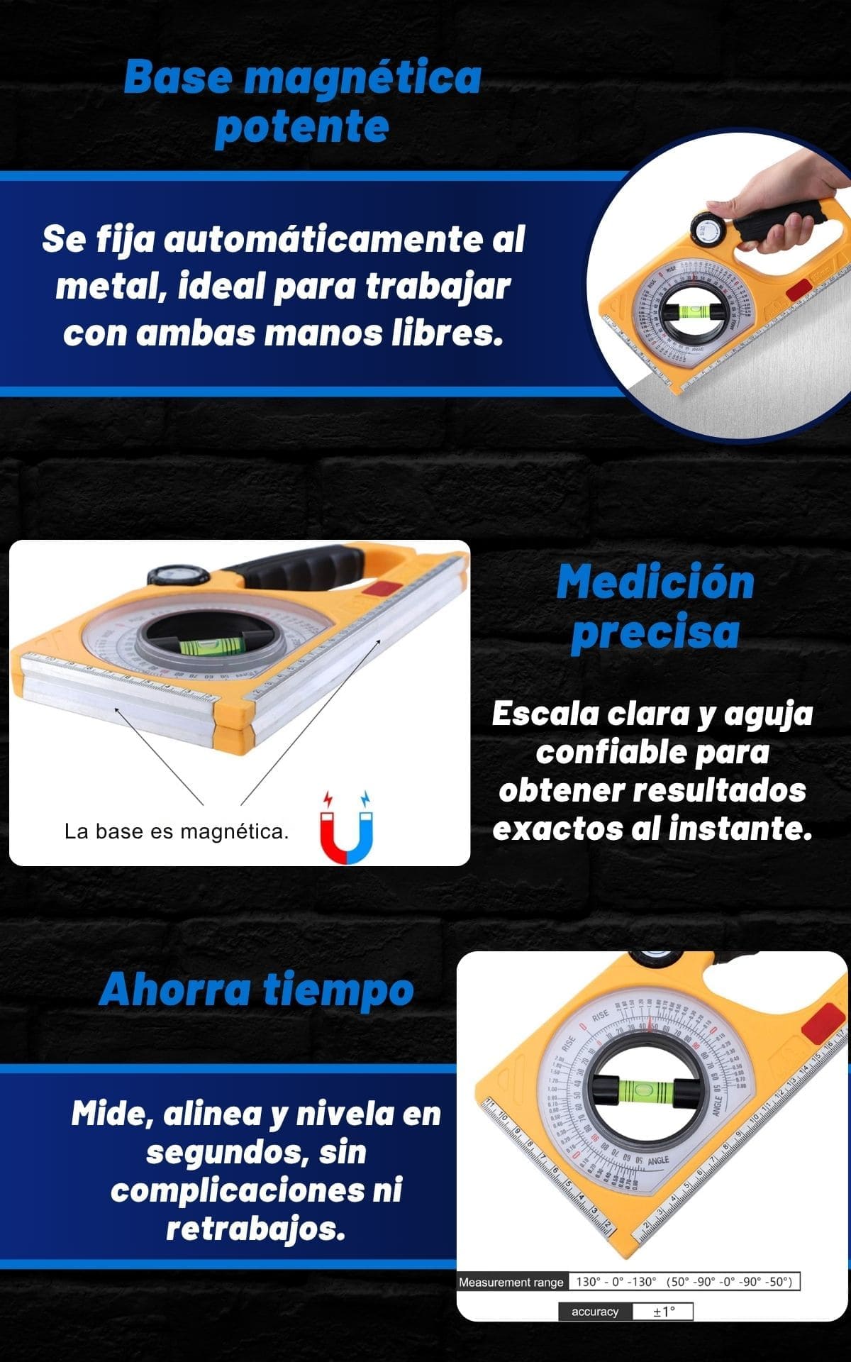 NUEVO NIVELADOR DE ANGULO MAGNETICO