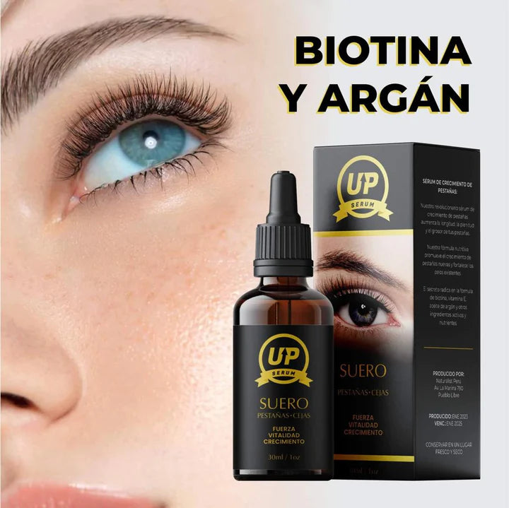 SERUM UP Alargamiento de pestañas y cejas 🎁  POR TU COMPRA LLVATE DE REGALO TU MASCARILLA PARA OJERAS O LABIOS🎁