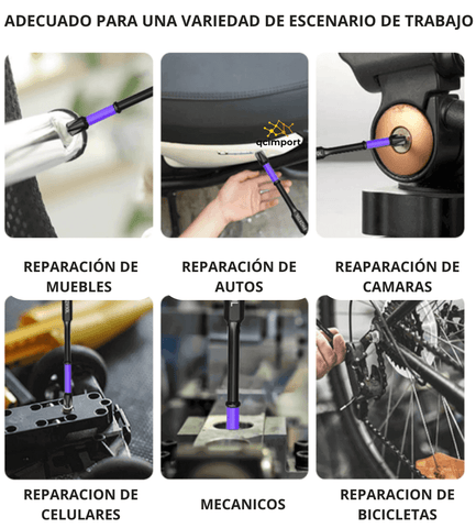 Brocas de destornillador magnéticas, antideslizantes, a prueba de golpes, Phillips, de impacto
